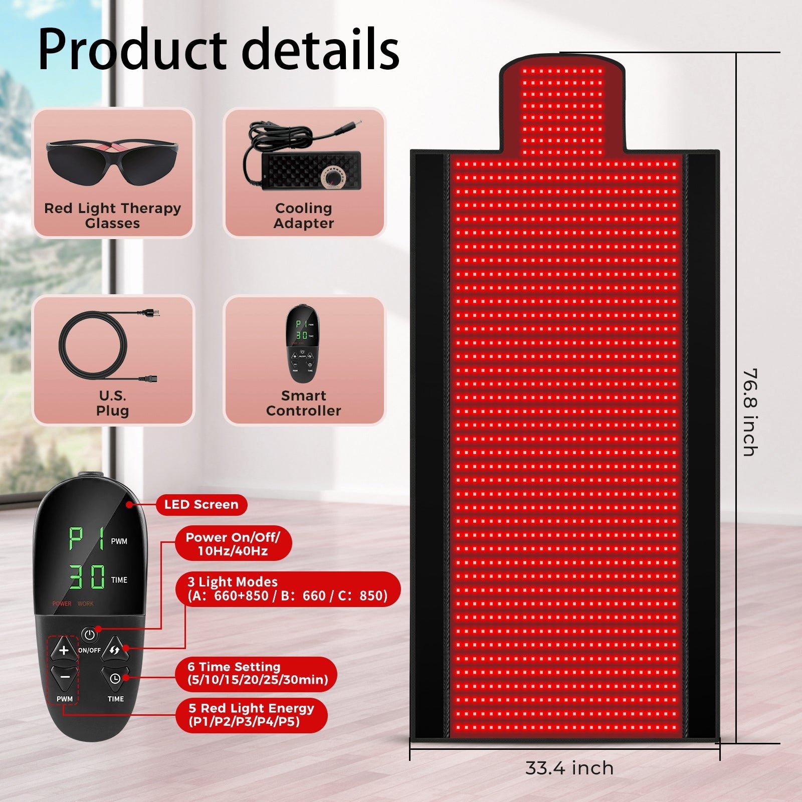 Lumnixa Red and Infrared Light Therapy Mat - Lumnixa